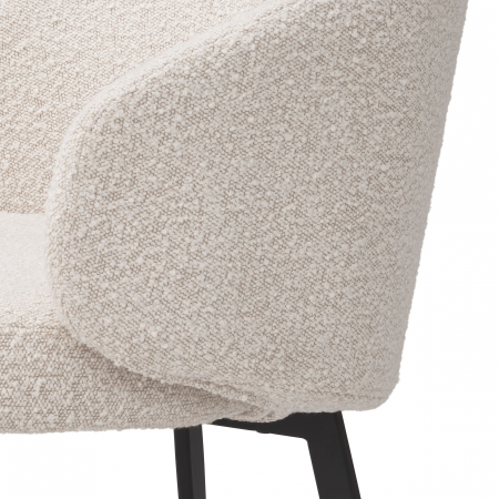   Scaun de dining Lloyd cu brațe bouclé crem set de 2 115093 EICHHOLTZ [5]