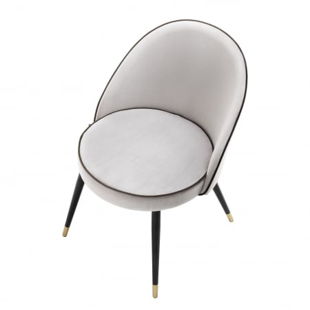   Scaun de dining Cooper roche gri deschis catifea set de 2 113124 EICHHOLTZ [7]
