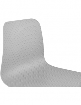 Scaun gri de design Mikko picioare albe otel / polipropilena, CH01980GRWH - Kokoon [8]