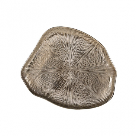 Set 3 masute cafea negru-auriu Hung, blaturi cu forme neregulate din aluminiu, 825059 - Richmond Interiors [1]