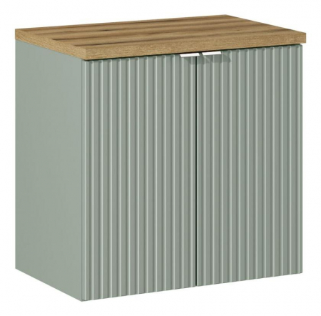 Produse - Set baie masca cu usi + blat Line Reed Green 60 cm - Comad