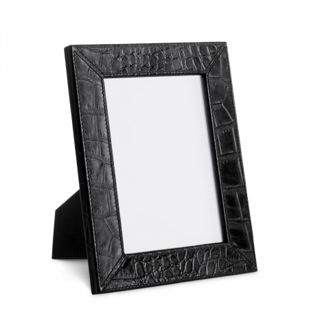   Set de 2 rame foto Scaleo din piele neagră cu embossing croco 118616 EICHHOLTZ [3]