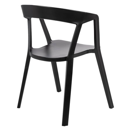 Set de 2 Scaune Vibia 57x56,5x77 cm, Polipropilenă Negru - King Home [3]