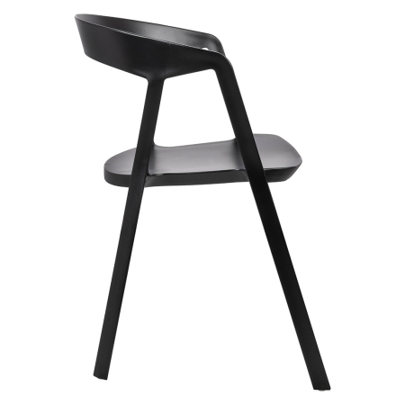 Set de 2 Scaune Vibia 57x56,5x77 cm, Polipropilenă Negru - King Home [2]