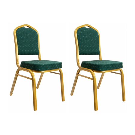 Produse - Set de 2 Scaune Hekate 46x58x93,5 cm, Verde - King Home