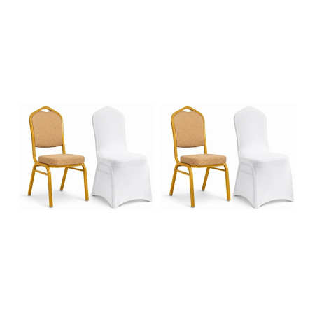 Produse - Set de 2 Scaune Hera 46x58x93,5 cm, Bej Vopsit în Câmp Electrostatic - King Home