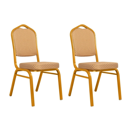 Produse - Set de 2 Scaune Hera 46x58x93,5 cm, Țesătură Bej - King Home