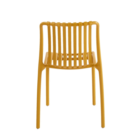 Set de 2 Scaune Strips UV 40x40x78 cm, Plastic Galben - King Home [3]