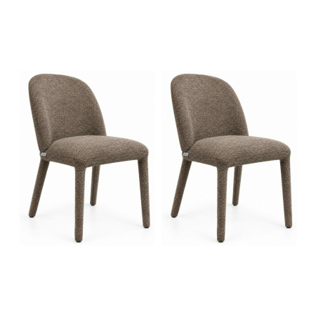 Produse - Set de 2 Scaune Tuya 45x53x84 cm, Maro - King Home
