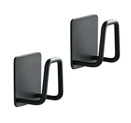 Produse - Set de 2 Suporturi pentru Burete Pomax 5x3,5x5 cm, Metal Negru - SHP