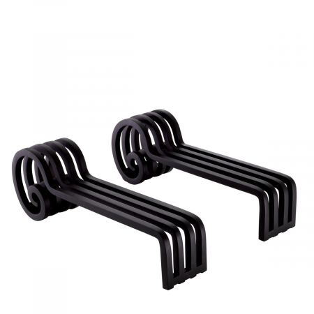   Set de 2 suporturi pentru lemne Mardor finisaj negru 114966 EICHHOLTZ [1]