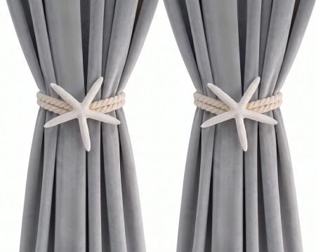 Produse - Set de 2 Suporturi pentru Perdele Starfish 60x13x60 cm - SHP