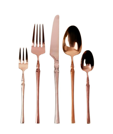 Produse - Set de 30 Tacâmuri Rochas 10x2x25 cm, Oțel Inoxidabil Cupru - SHP