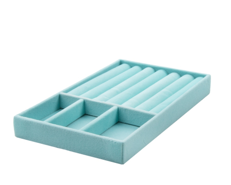Set de 4 organizatoare pentru bijuterii Sorrel, Catifea Albastru - SHP [4]