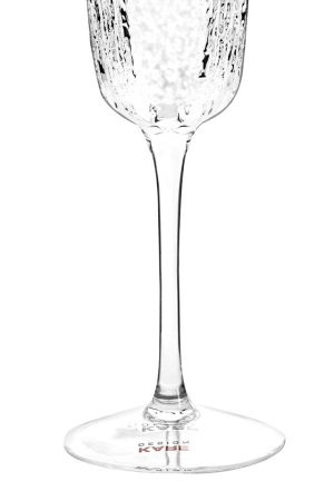 Set de 4 Pahare de Șampanie Cascata 7x7x27 cm, Sticlă Transparent - Kare Design [3]