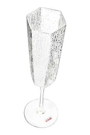 Set de 4 Pahare de Șampanie Cascata 7x7x27 cm, Sticlă Transparent - Kare Design [2]