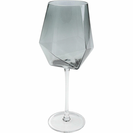 Set de 4 Pahare de Vin Diamond Smoke 660 8x8x26 cm, Sticlă Nuanță de Gri - Kare Design [1]