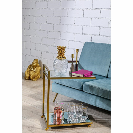 Set de 4 Pahare Diamond Rim 510 5x8x15 cm, Sticlă Transparent Auriu - Kare Design [5]