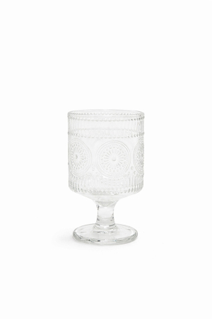 Set de 4 Pahare Flores 7x7x11 cm, Sticlă Transparent - SHP [1]