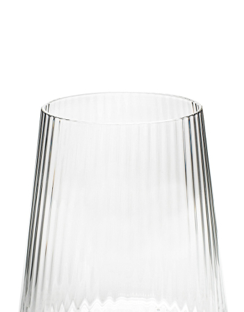 Set de 4 pahare Riffle 9,5x9,5x11 cm, Texturi de Sticlă Transparent - Kare Design [2]