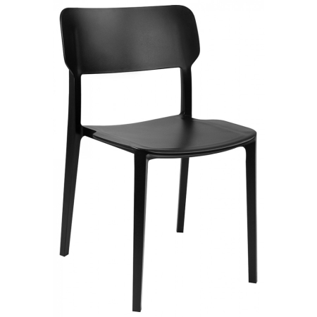 Set de 4 Scaune Agat Premium 53x49x80 cm, Polipropilenă Negru - King Home [1]