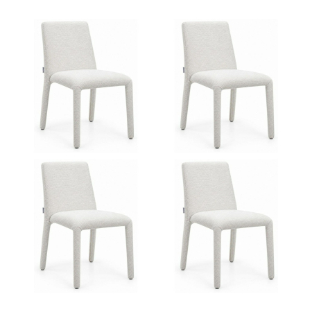 Living - Set de 4 Scaune Alya 40x48x82 cm, Bej - King Home