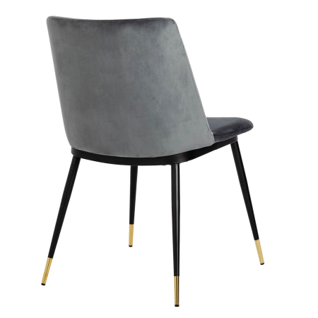 Set de 4 Scaune Diego 50x58x82 cm, Catifea Gri Închis - King Home [3]
