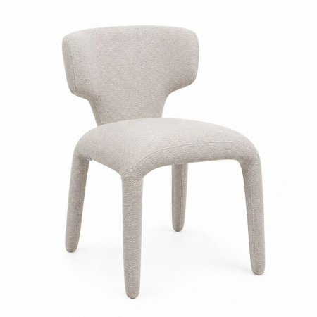 Set de 6 Scaune Apulia 50x48x79 cm, Poliester Bej - King Home [1]