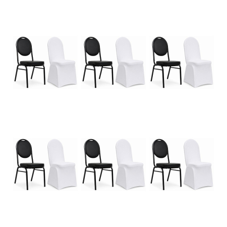 Produse - Set de 6 Scaune Hebe 44x56x93,5 cm - King Home