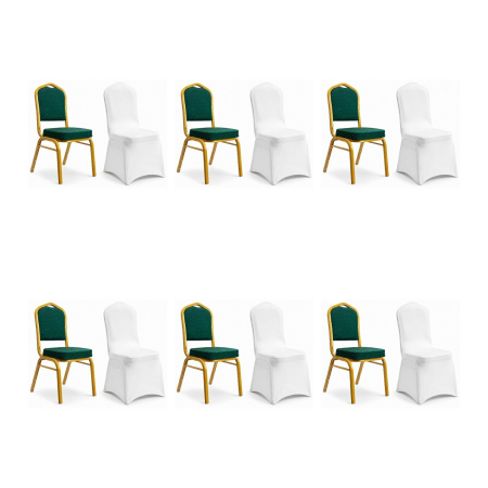 Produse - Set de 6 Scaune Hekate 46x58x93,5 cm - King Home