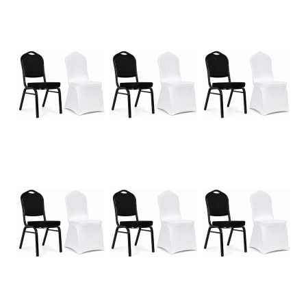 Produse - Set de 6 Scaune Heron 46x58x93,5 cm - King Home