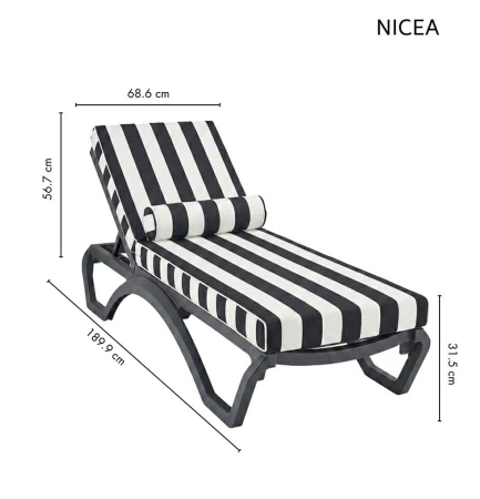 Set de Grădină Nicea UV, Alb-Negru - King Home [8]