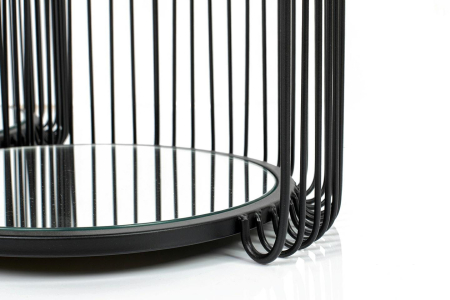 Set de Măsuțe Wire Double II 45x45x46 cm, Negru Lucios - Kare Design [2]