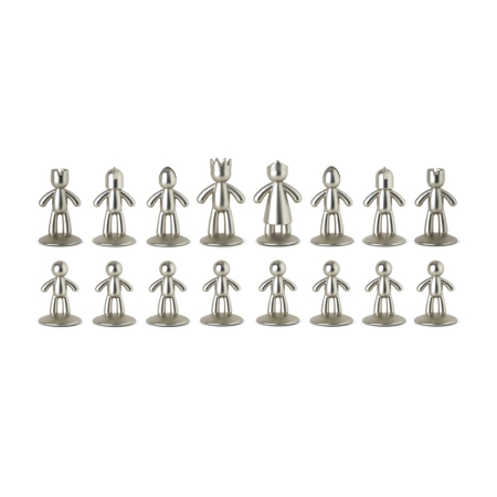Set de Șah Buddy 36x35x6 cm, Zinc Negru; Grafit Nichel; Titan - Umbra [2]