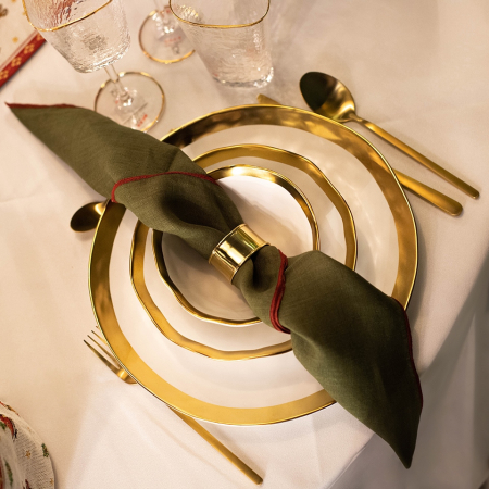 Set de Tacâmuri Gloria Matt Gold 14,2x25x6 cm, Oțel Inoxidabil și Alamă Auriu Mat - Kare Design [8]