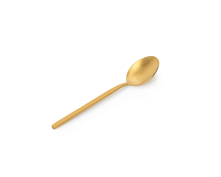 Set de Tacâmuri Gloria Matt Gold 14,2x25x6 cm, Oțel Inoxidabil și Alamă Auriu Mat - Kare Design [4]