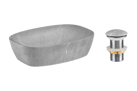 Promotii - Set lavoar cu ventil click-clack lavoar aplica COMAD SET-ANNA MH T201M-H1-3