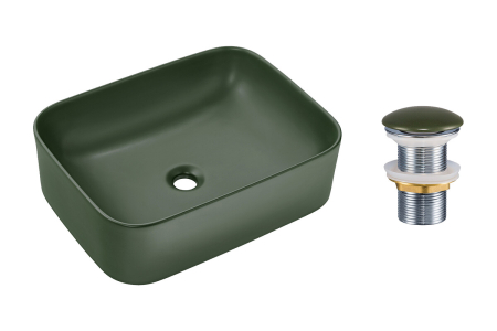 Promotii - Set lavoar cu ventil click-clack lavoar aplica COMAD SET-KAMA MFG 50 T201MFG-3