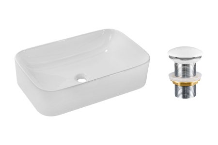 Promotii - Set lavoar cu ventil click-clack lavoar aplica COMAD SET-KATI60 T201-3