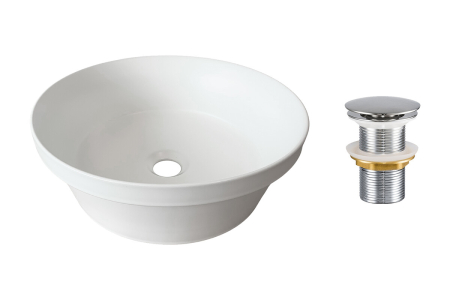 Mobilier Baie - Set lavoar cu ventil click-clack lavoar aplica COMAD SET-MADA MW T201L-3