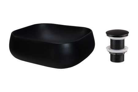 Promotii - Set lavoar cu ventil click-clack lavoar aplica COMAD SET-NIKA MB T201MBG-3