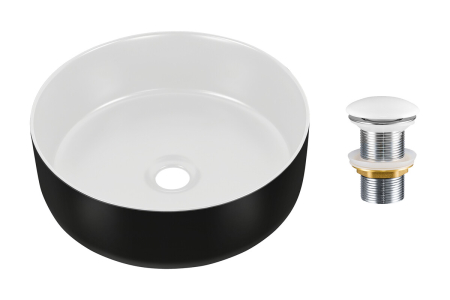Mobilier Baie - Set lavoar cu ventil click-clack lavoar aplica COMAD SET-SIMPLE T201-3