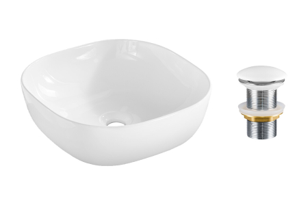 Mobilier Baie - Set lavoar cu ventil click-clack lavoar aplica COMAD SET-SMILE 40 DP T201-3
