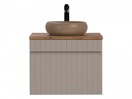 Seturi mobilier baie - Set masca ,blat si lavoar aplicat  ICONIC CASHMERE 60 cm