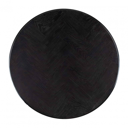 Set masute cafea lux Geral Ø91 cm stejar negru, picioare aurii/argintii otel, 7405 - Richmond Interiors [1]