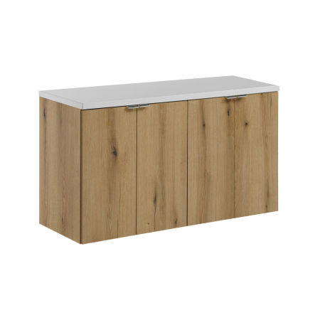 Promotii - Set Mobilier Nova Oak 100 cm, cu blat, Alb Mat - COMAD