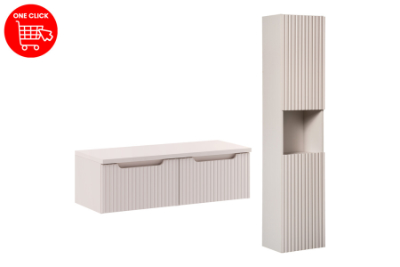 Set mobilier 100 cm cu blat și dulap înalt Nova Cashmere COMAD SET-NOC B CASHMERE 100CM 1S HCLB [1]