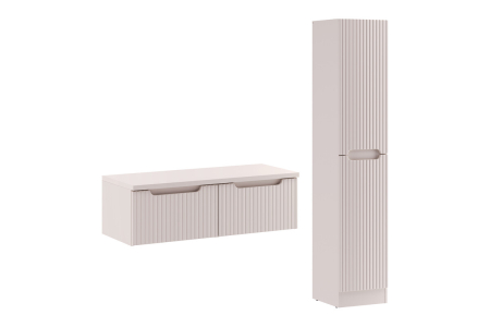 Promotii - Set mobilier 100 cm cu blat și dulap înalt Nova Cashmere COMAD SET-NOCBCASHMERE100CM1SHCLBCLB