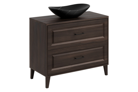Produse - Set mobilier Dorothy Ristretto 100 cm, Ristretto Oak, Fronturi 3D Texturate - COMAD