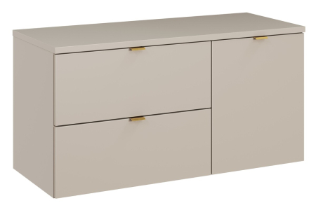 Promotii - Set mobilier 100 cm cu blat și un dulap cu coș de rufe Dalia Cashmere COMAD SET-DC B 100CM LB